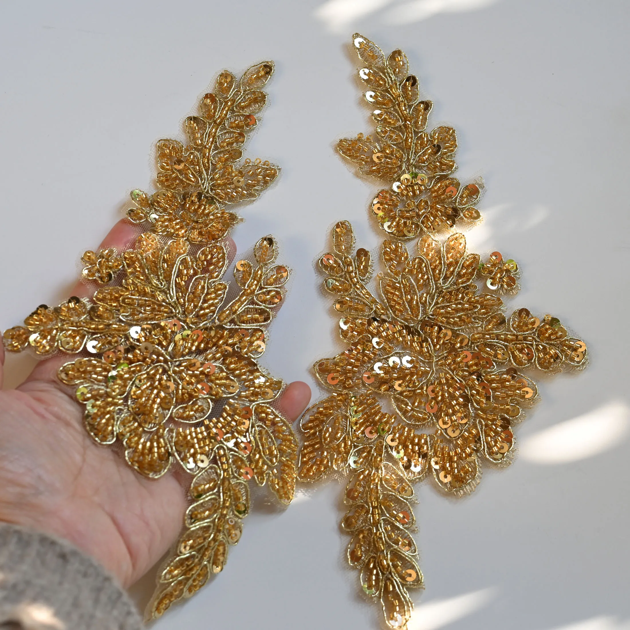 2pc/set Luxury beaded embroidery lace applique for wedding dresses Rhinestone patches Embroidery parches ropa sewing accessories - AliExpress 15 2pc/set Luxury beaded embroidery lace applique for wedding dresses Rhinestone patches Embroidery parches ropa sewing accessories - AliExpress 15