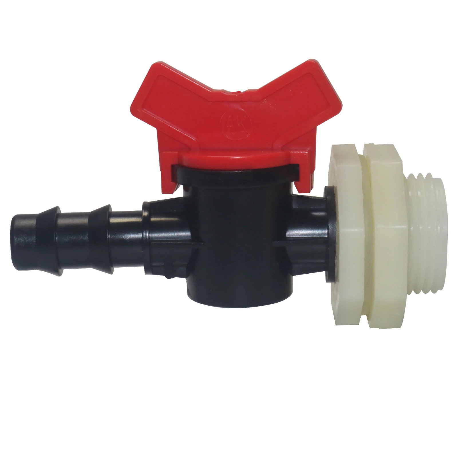 1 Set Hose Barbed Mini Valve Garden Tap Barb Connectors With 1/2 3/4 Inch Thread Drip Irrigation System Fitting gardening tools