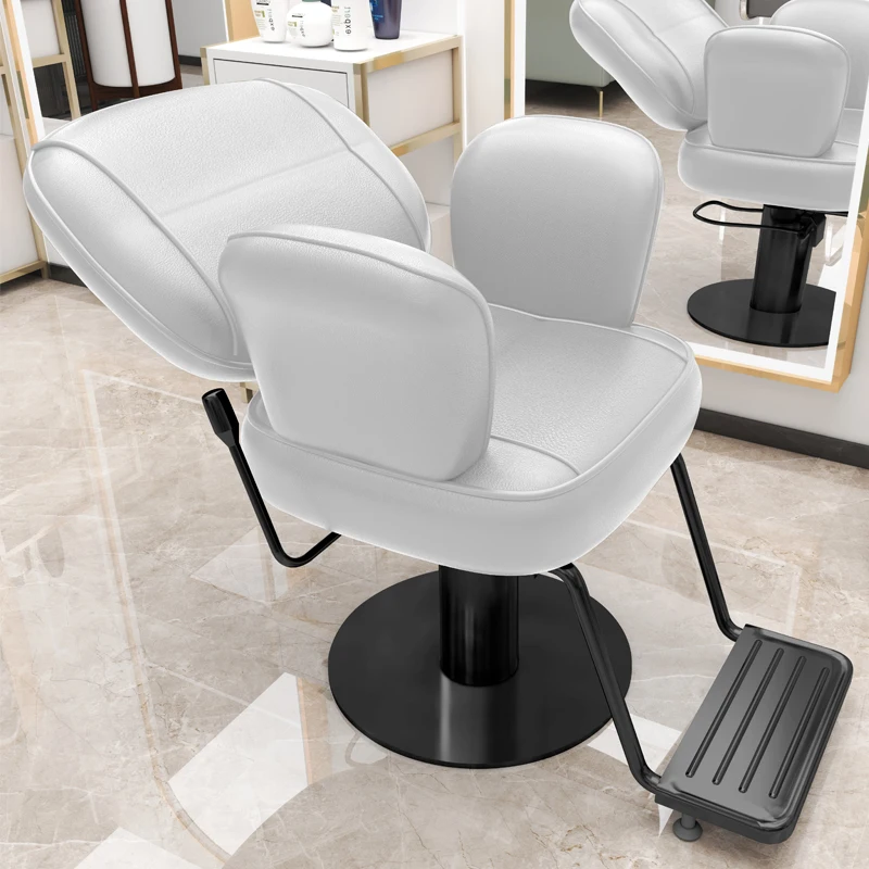 كراسي حلاقة حديثة فاخرة بتصميم مميز وكراسي صالون بسيطة موفرة للمساحة وأثاث صالون Friseurstuhl الإيطالي