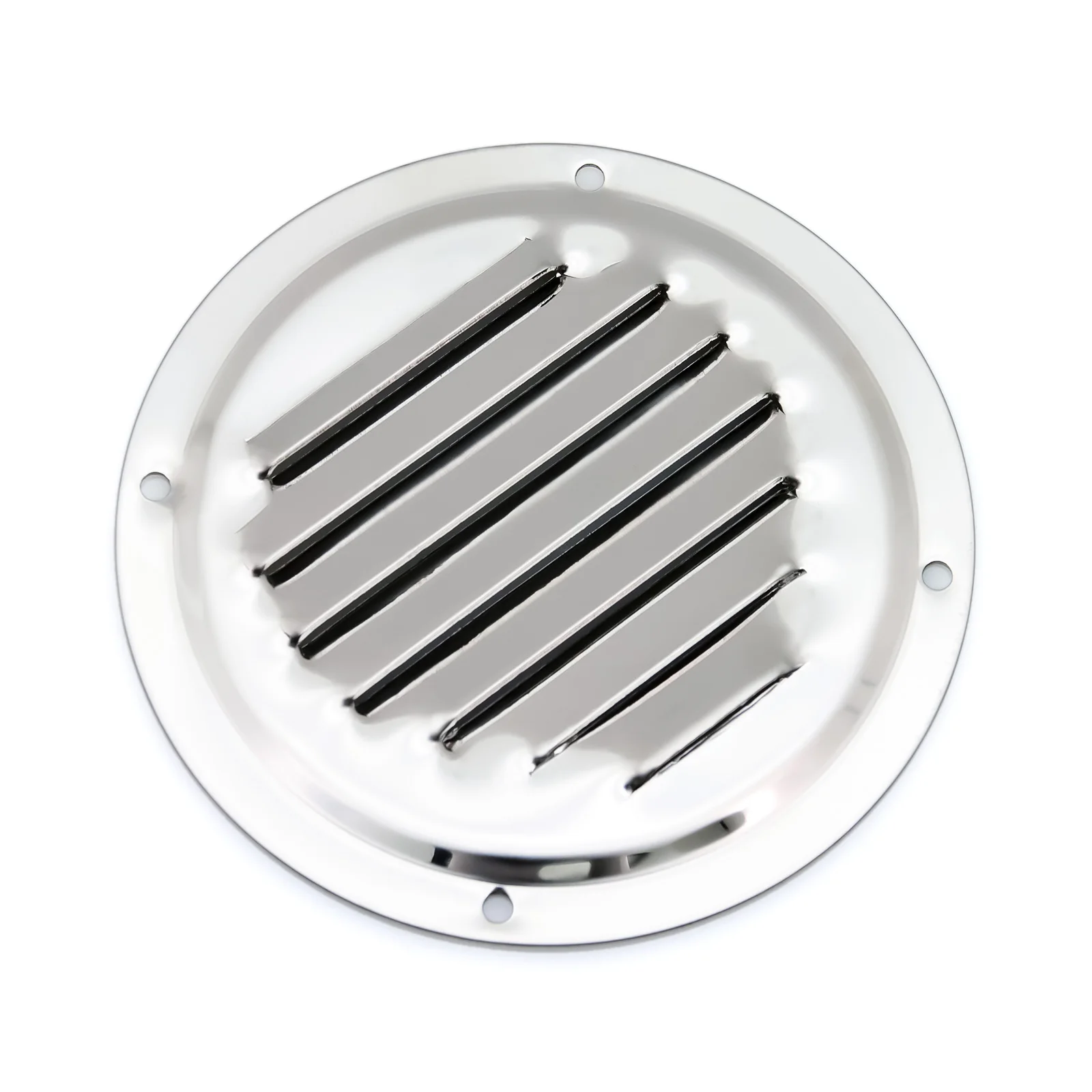 2PCS Grille Cover For Boat Marine Caravan Air Vent Louver Grille Cover 316 Stainless Steel Round Ventilation Plate 4 inch 5 inch
