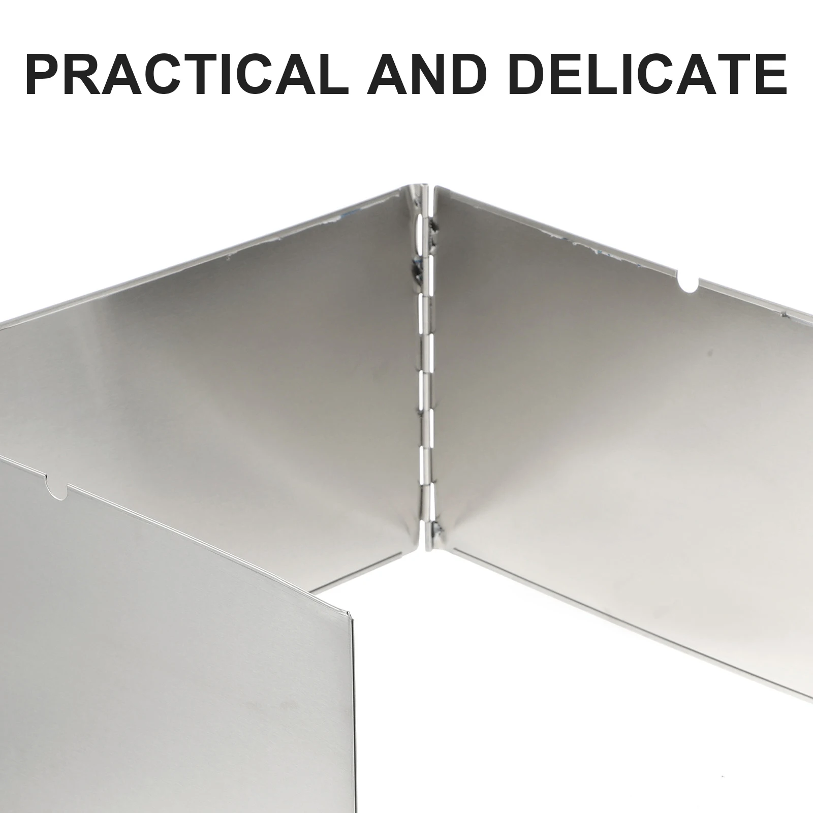 

1 set Camping Stove Windscreen Foldable Stainless Steel Outdoor Portable Wind Blocker for Gas Stove Lightweight