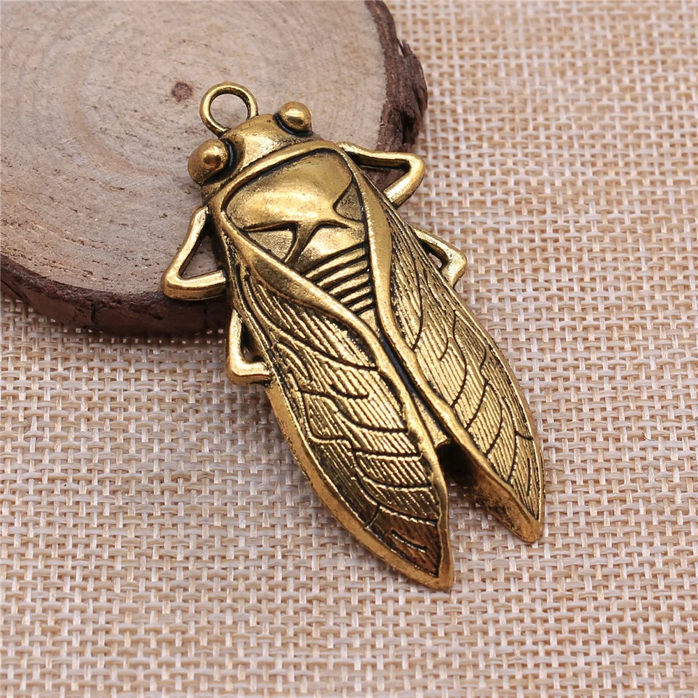 2pcs Cicada Charms for Jewelry Making, 4 Colors