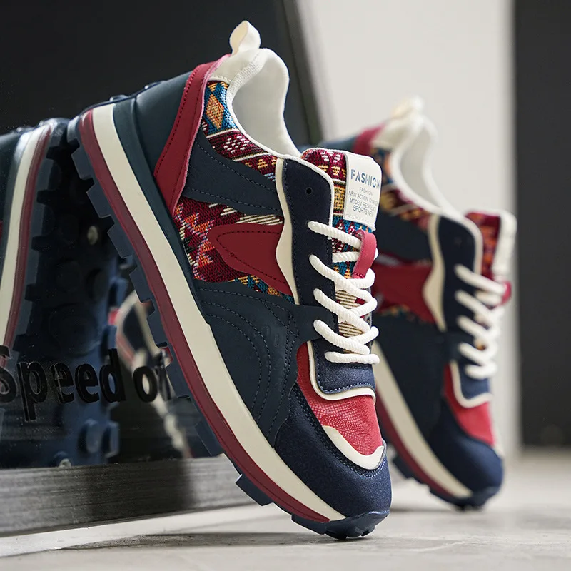 Trendy Men's Mesh Sports Shoes Spring Summer Casual Thick-Soled Height-Increasing Running Shoes for Young People