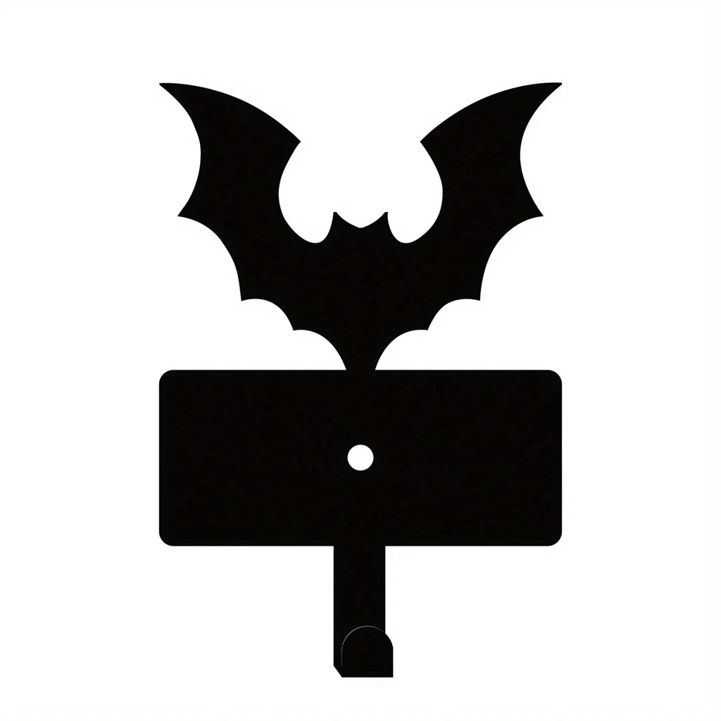 

CIFBUY Decoration Bat Wall Decor Key Holder Metal Coat Hooks Rack Cute Vampire Bat Key Hanger Hats Hooks Dog Leash Wallet Belt