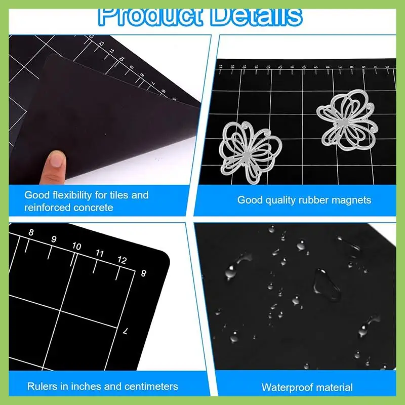 

2 шт. коврики для высечки, 9 х 6-дюймовый магнитный коврик для резки, магнитные прокладки для машины для высечки