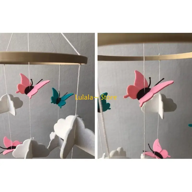 Y4qa Baby Migliora i giocattoli intelligenza con teether per crimine farfalla/uccello/aereo