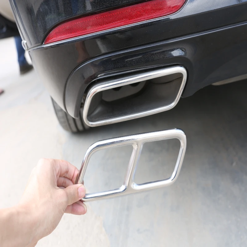 

Car Exhaust Pipe Trim Rear Muffler Tail Pipe Cover Car Accessories For Mercedes Benz S GL R X164 X166 W221 W222 W251 2010-2017