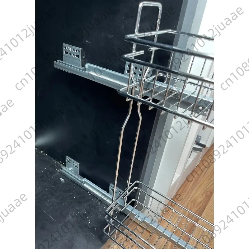 Southeast Asian Line Drawer Basket Floor Cabinet Narrow Side Storage Basket 150/200/250mm Seasoning Basket