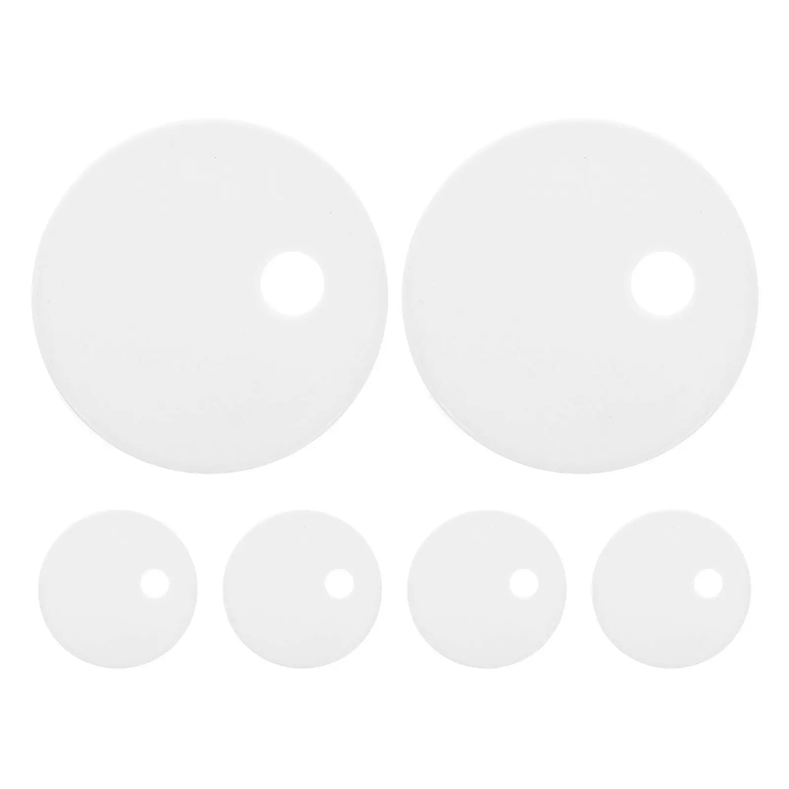 

6pcs Toilet Seat Screw Cover Caps Plastic Toilet Bolt Lids Caps For Seat Hinges Toilet Screws Fixing Bolts Decorative Covers