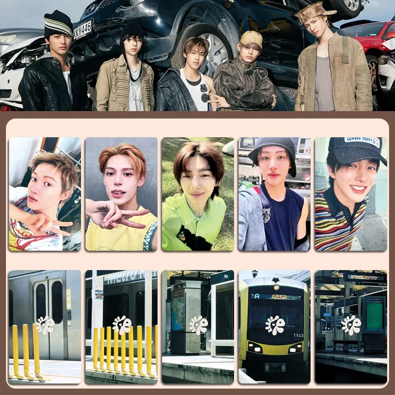 بطاقات صور Kpop CORTIS COLOR OUTSIDE THE LINES EP بطباعة مزدوجة الجوانب بطاقة LOMO مجموعة هدية لمحبي جيمس مارتن جوشون