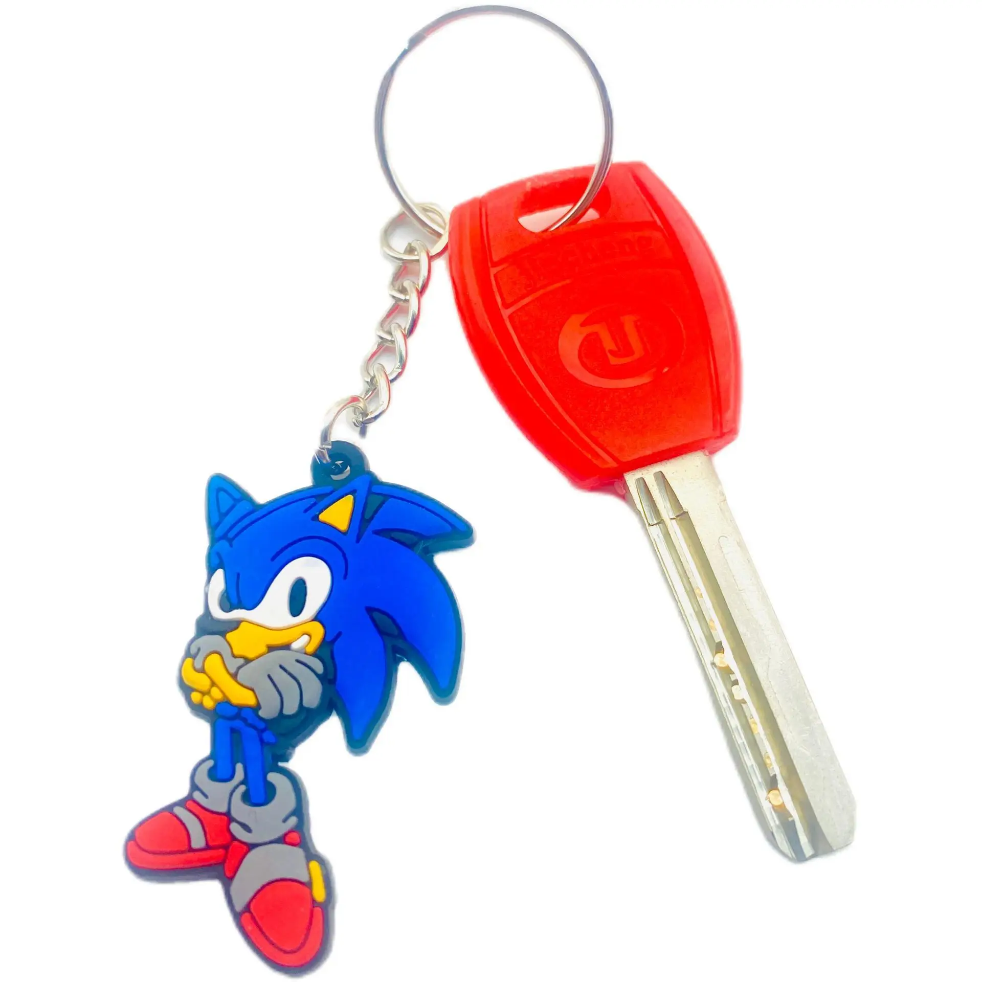 Anime Game periferiche Sonic portachiavi zainetto ornamento vinile figura collezione modello giocattoli portachiavi 4cm