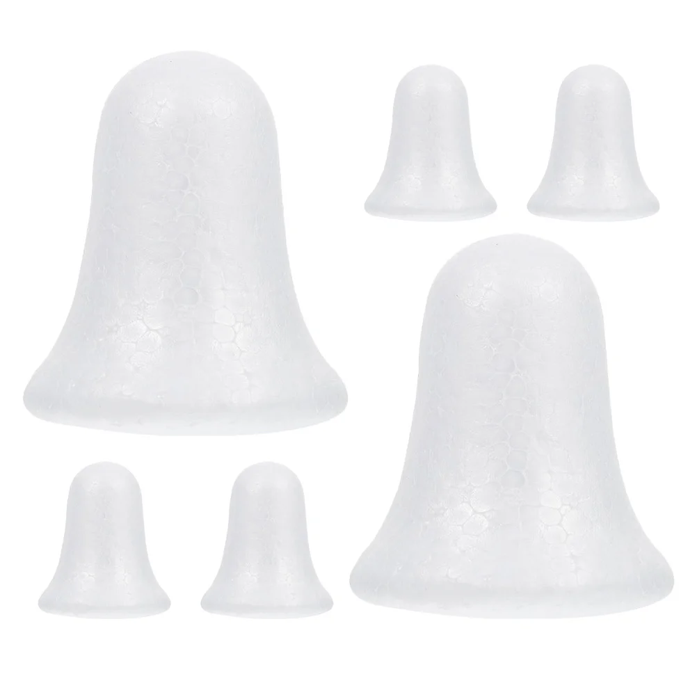 

6Pcs Foam Bell Decorations Christmas Jingle Bells for Crafting DIY Holiday Ornament Festive Tree Accessories Xmas Bell Pendant