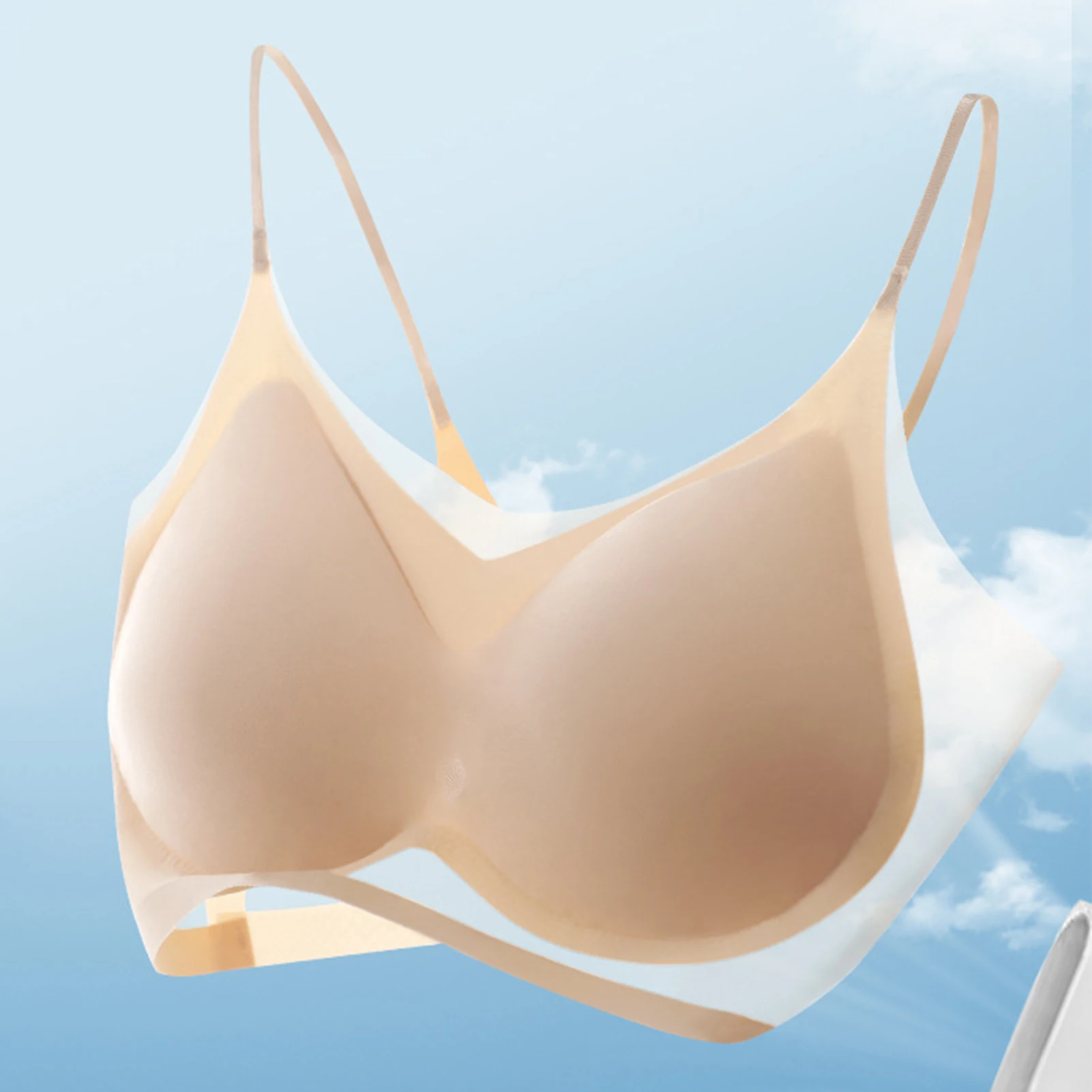 Women's Smoothing Bra Summer No Underwire Compact Anti-Sagging Bra for Casual Vacation Outfit