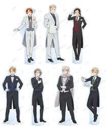 Fans Gifts Anime Game Hetalia: World Stars HD Figures Acrylic Stand UK Butler Ver Ludwig Wang Yao Ivan Braginsky About 15cm