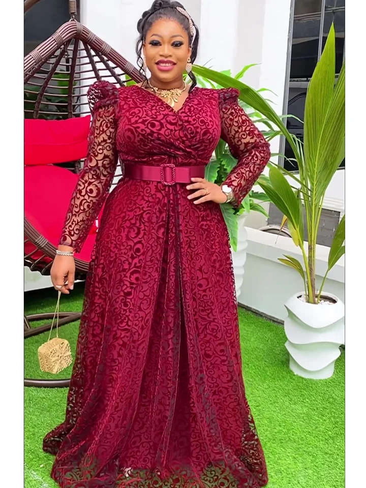 Elegant African Dresses for Women 2024 New Spring Summer Fashion Africa  Clothing Muslim Print Evening Party Long Dress - AliExpress 200000532