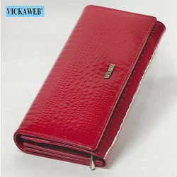 Free Gift Ladies Wallet for Women Fashion Patent Leather Clutch Long Purses Card Holder Carteras Monederos Para Mujer
