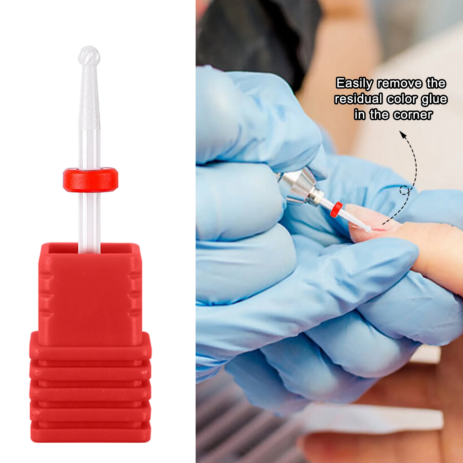 Juego de cabezales de molienda de cerámica, brocas para pulir cutículas, adecuadas para herramientas eléctricas rotativas Dremel, accesorios para uñas Dremel, 6 uds.