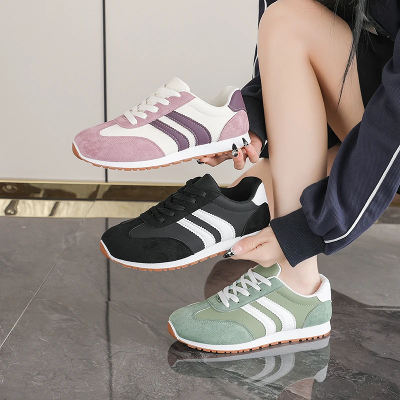 Dexun أحذية النساء 2025 جديد الخريف الرجعية خفيفة الوزن المتخصصة أحذية منصة أحذية رياضية كاجوال