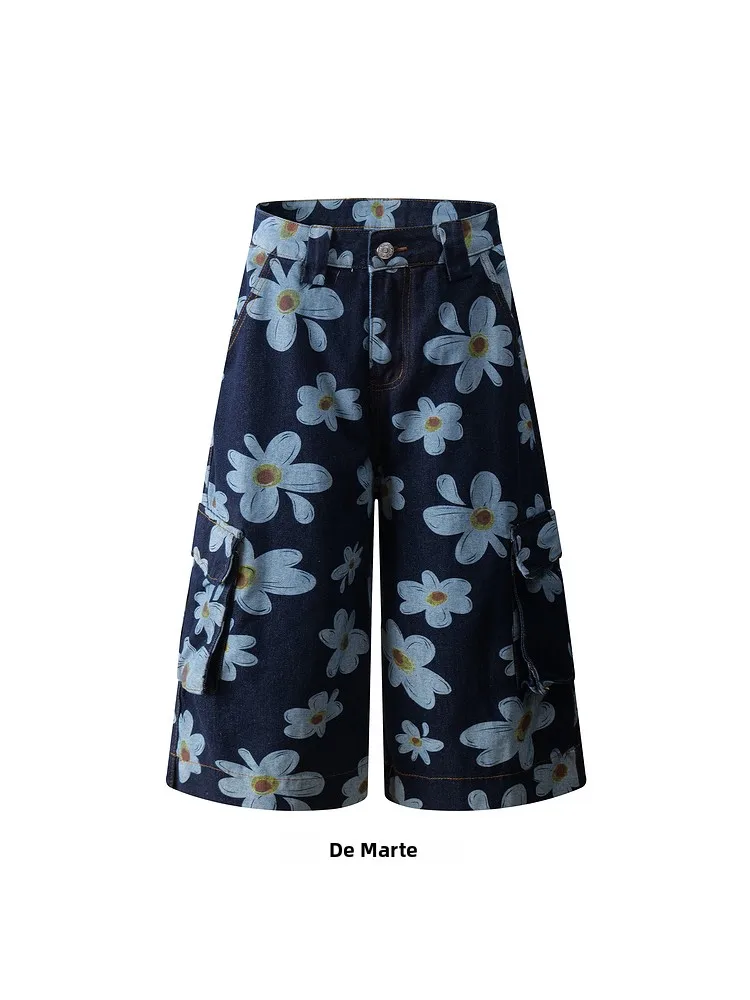 shorts-amples-taille-haute-style-streetwear-motif-marguerite-et-tomate-decontractes-retro-americain-en-jean-a-jambe-large-pour-l'ete