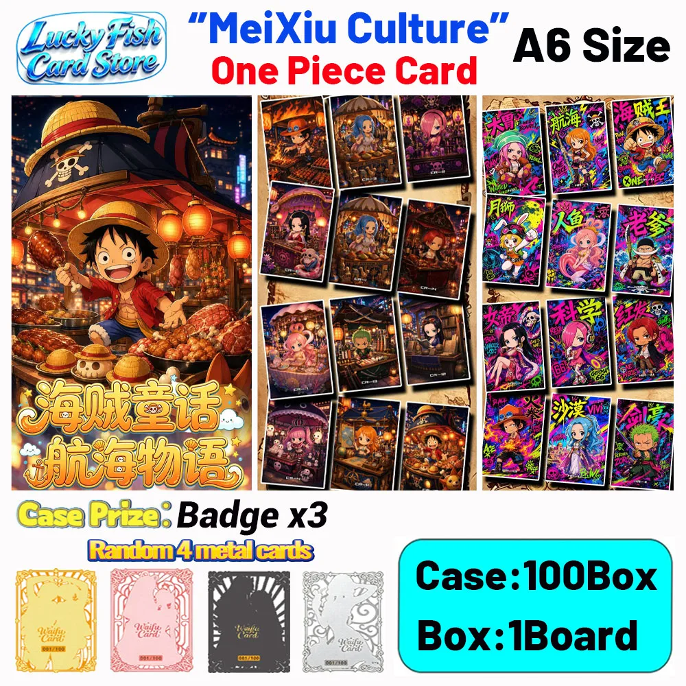 

Wholesale 2026 New MeiXiu Creative Studio One Piece Cards 100 Pieces A6 Size Acrylic Boards Children's Toys Birthday Gifts