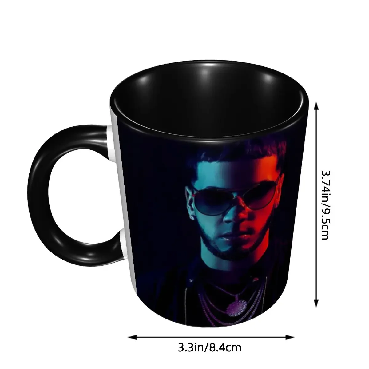 DIY Anuel AA Rapper Latin Urban Music Ceramic Mug Personalized Coffee Cup Creative Present