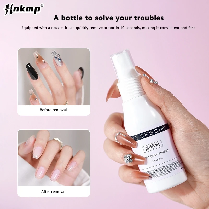 60ml Spray Type Nagel UV Gel Polish Burst Magic Verwijder Gel Vloeibaar Oppervlak Laag Acryl Schoon Ontvetter Voor nagels Oppervlak Schoon