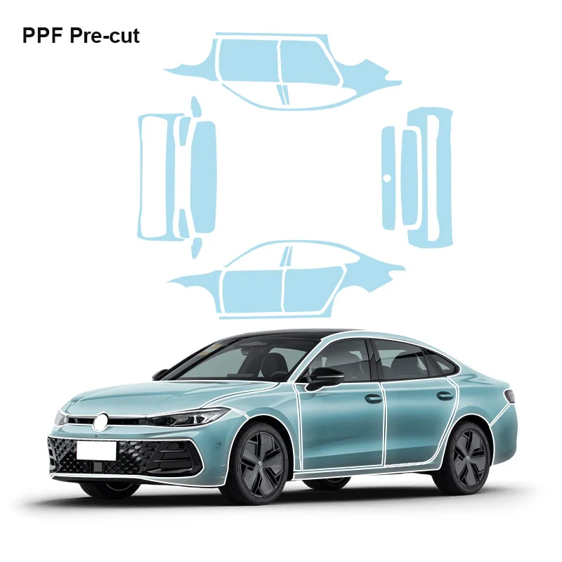 

Подходит для Volkswagen Passat, совместимая с глянцевой защитной наклейкой из ТПУ, меняющая цвет, без остатков, PPF, обертка для кузова, автомобильная Deca