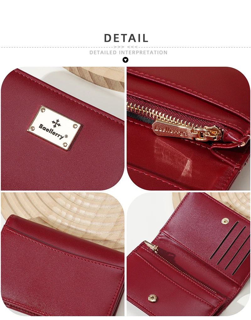 High-Quality New Women's Short Wallet High Capacity Card Clips Simple Zipper Coin Pocket Photo Holder Wallet for Girls
