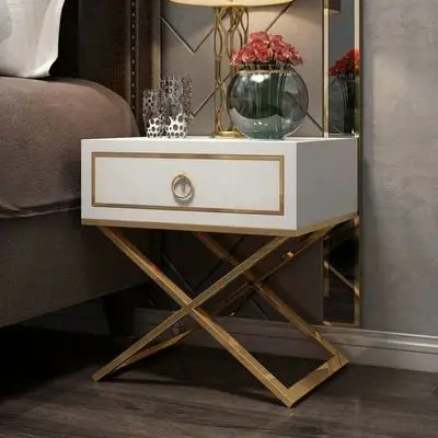 

Новинка в 2025 году. Элегантная глянцевая современная белая тумбочка.