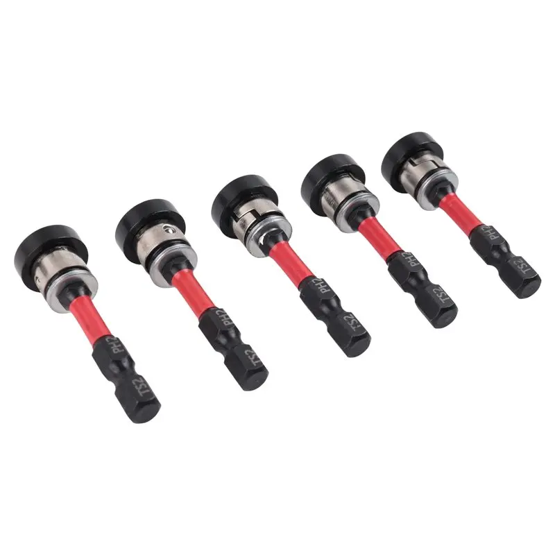A04G-5Pcs Drywall Screw Bits Positioning 50Mm Magnetic Screwdriver Bits For Plasterboards