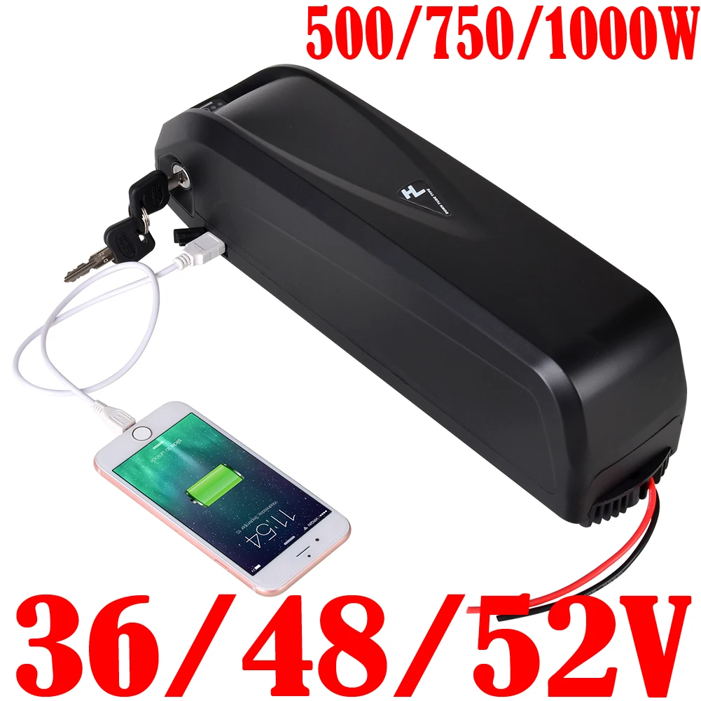 

36v 48v 52v battery 10ah 13ah 15ah 18ah 20ah 25ah electric bike batteri lithium batteri For 500w 750w 1000w electric bicycle