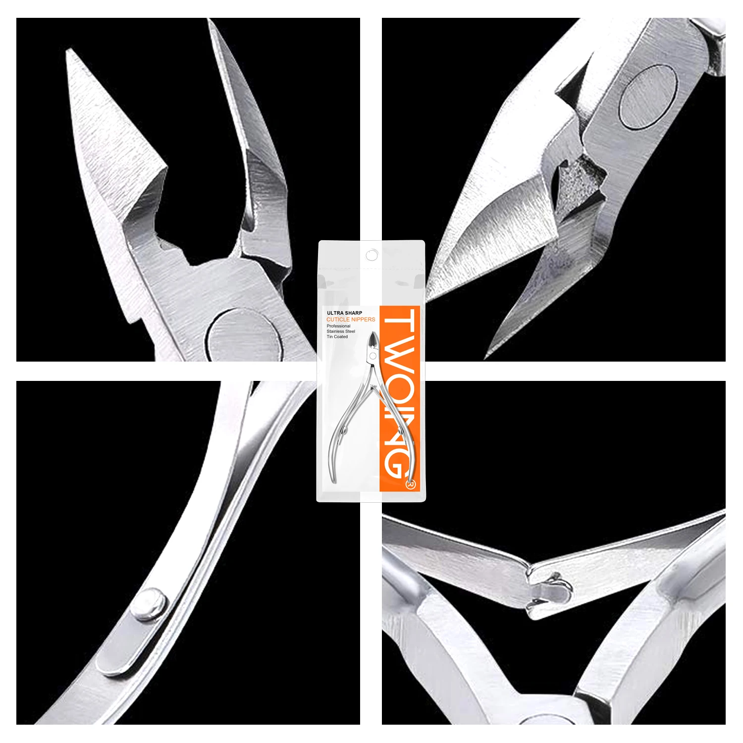 3 Packs stainless steel Cuticle Nippers Cuticle Trimmer,Professional Nail Care Tool For Manicure Pedicure And Nail Art Designs