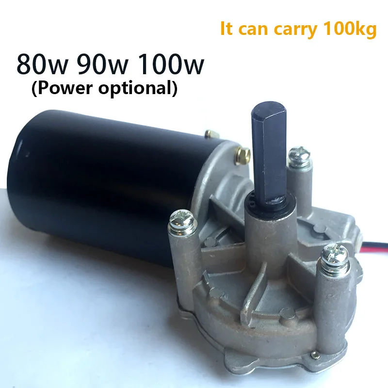 

Worm Gear Reducer Motor 24V 80W90W100W Turbine Dc Reducer Copper Turbine Rolling Gate