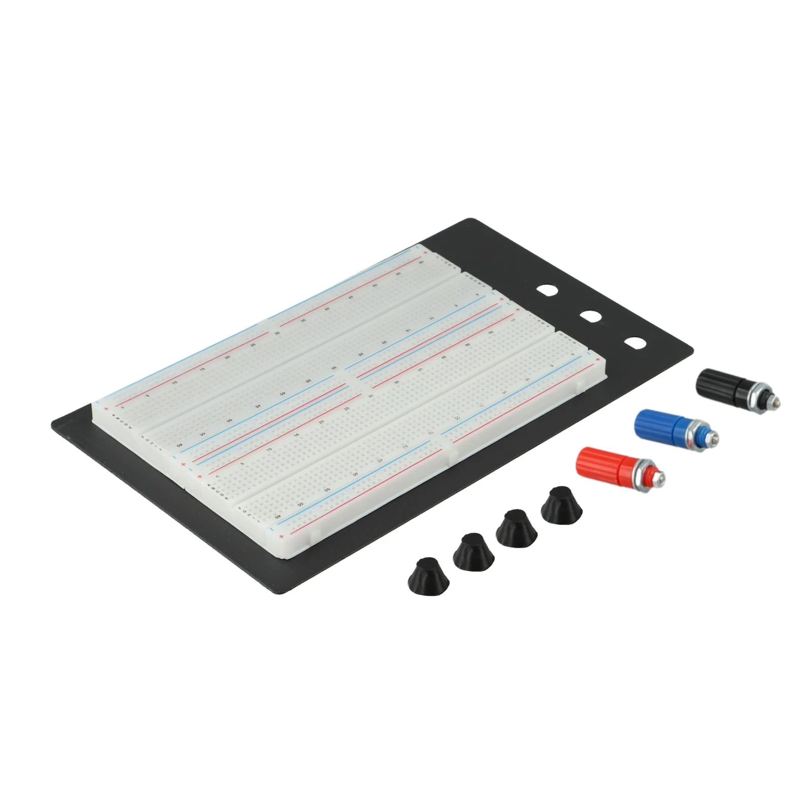 1set 1660Holes Solderless Breadboard Lab Bench Circuit Test Board 3 Binding Posts Plate ZY-204 XD Electrical Equipment Supplies