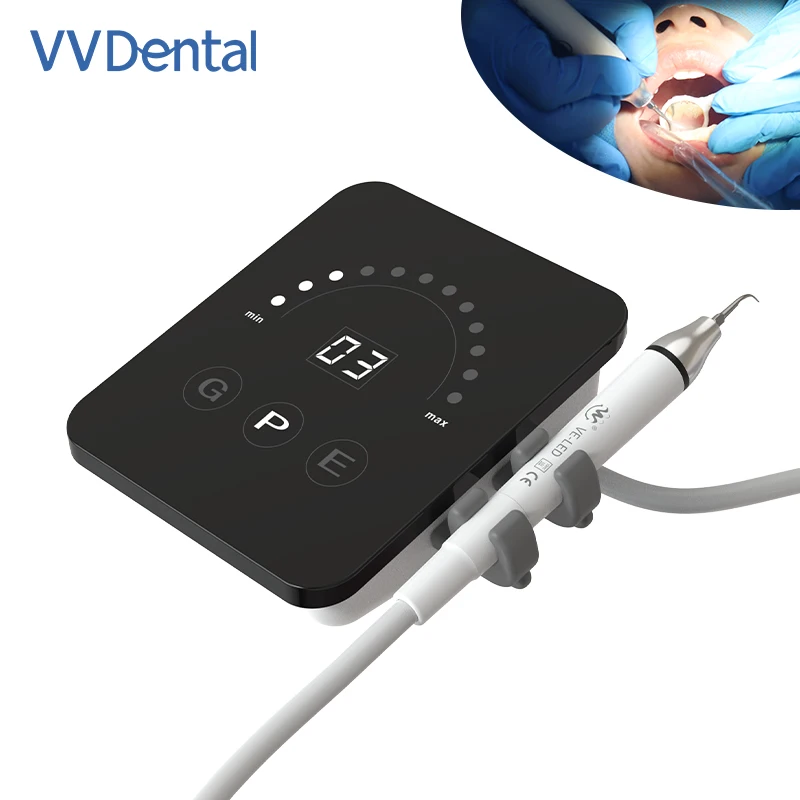 

VVDental Multi-function Scaler Ultrasonic Scaler Dentist Portable Cleaning Upgraded Full Touch Screen Sine Wave VET6LED