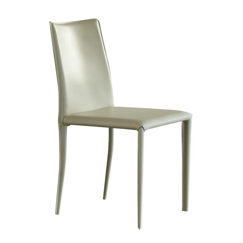 

The product can be customized.Light Luxury Saddle Leather Dining Chair Modern and Simple Home Restaurant Dining