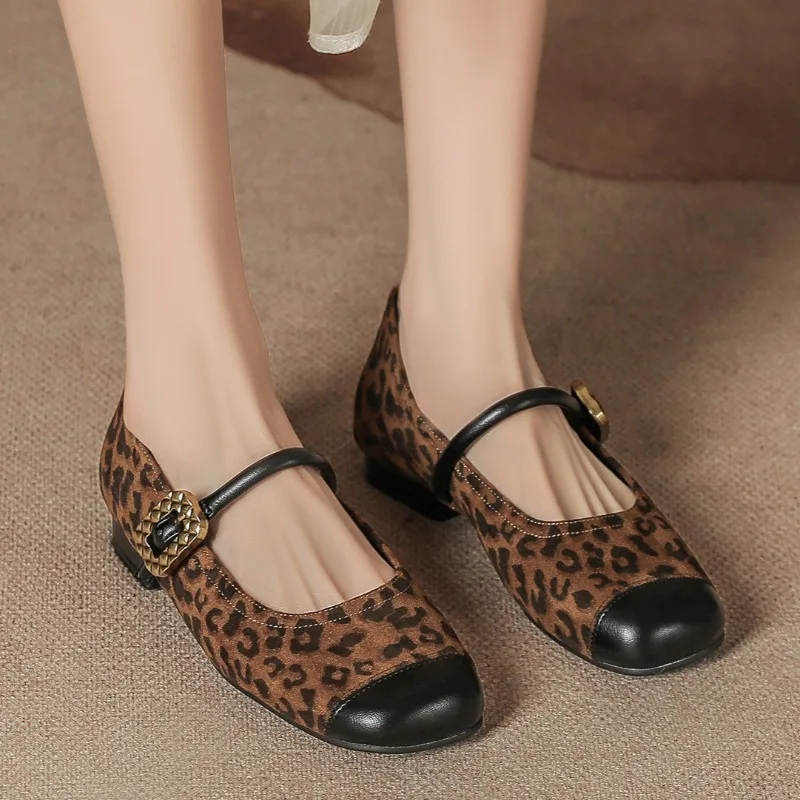 

Женские туфли Мэри Джейн во французском стиле, элегантные женские туфли-лодочки с квадратным носком и нескользящей подошвой высокого качества, удобные мягкие замшевые туфли с пряжкой и ремешком