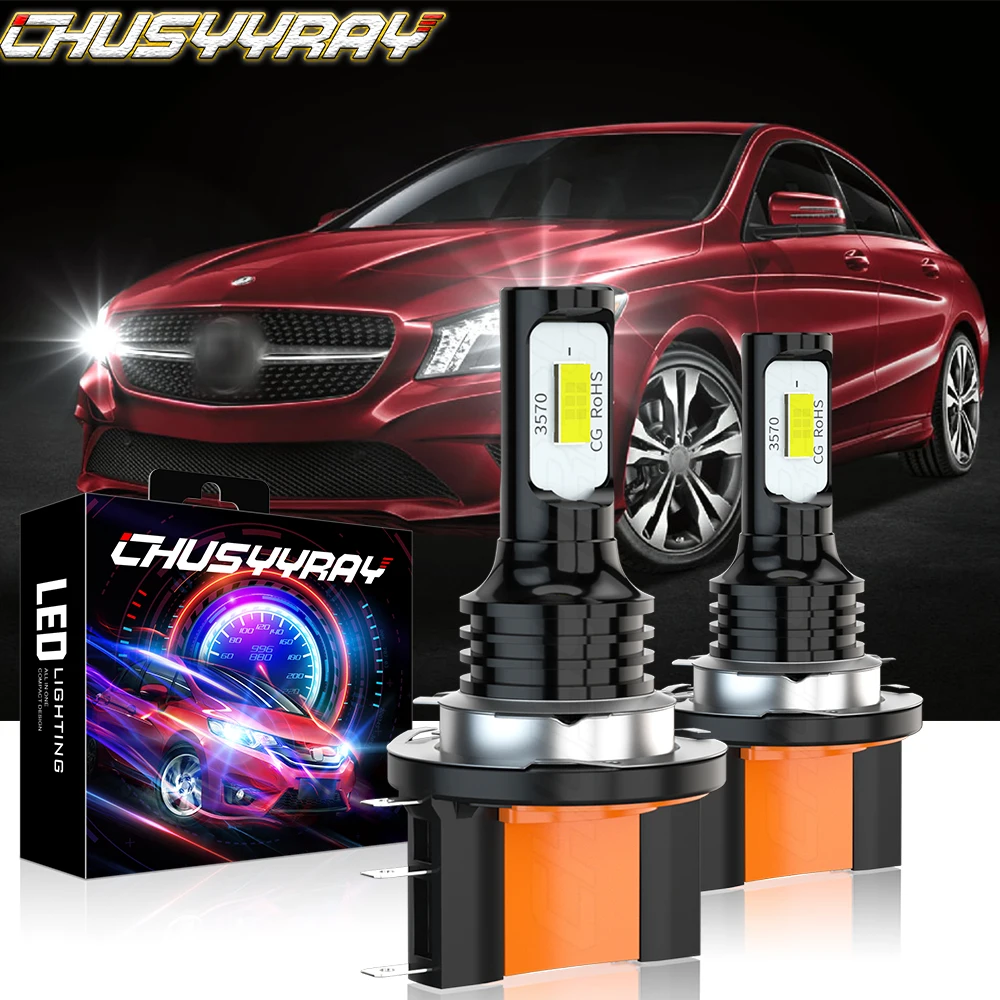 

CHUSYYRAY 2x H15 led Headlight Kit High Beam DRL Compatible for Mercedes Benz CLA250 CLA45 AMG 2014 2015 2016 Car accsesories