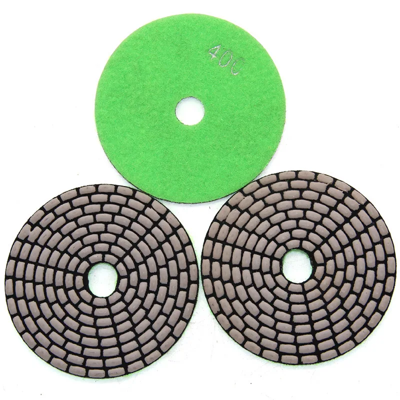 100mm  Dry Polishing Pad Sharp Type Flexible Diamond  For Granite Marble Stone Sanding Disc Free Shipping