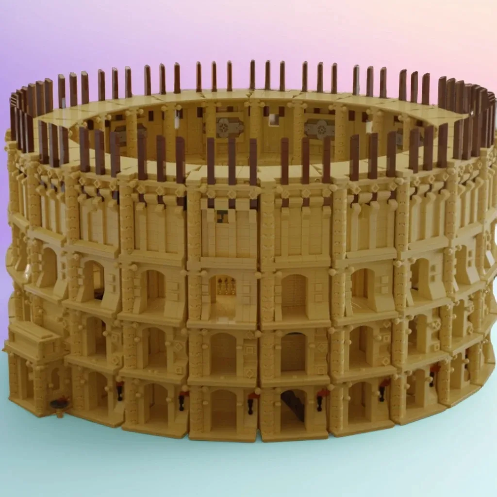 18019pcs MOC Castle MOC Custom Castle Colosseum PDF Instructions Model Building Blocks Toy Architecture Christmas Gifts Idea