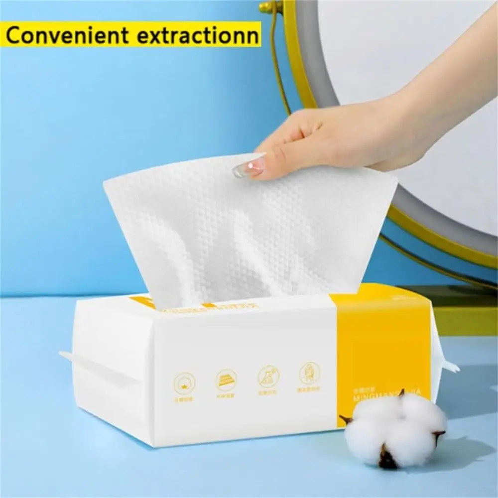 Pull Out Daily Clean Towel Ultra-Soft Drying Face Facial Cleansing Cloth Dry And Wet Use Super Absorbent Facial Cleansing Tissue