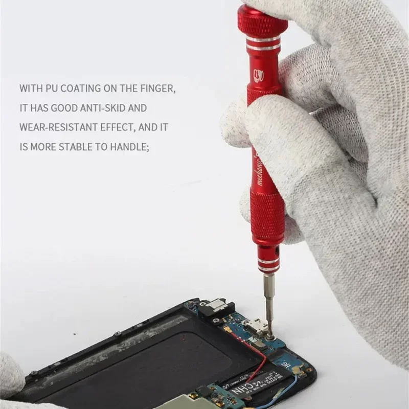 MECHANIC AS02 Durable Anti-static Carbon Fiber Gloves PU Coating Layer Electronic Parts Tablet Phone Repair Protective Gloves