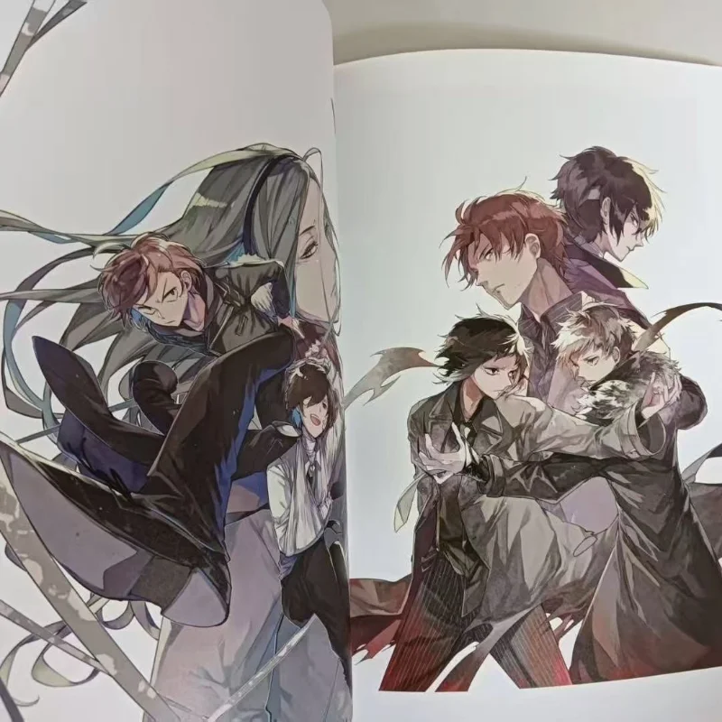 Bungo Stray Dogs Ilustracje Kreskówki Książki z grafiką Album fotograficzny Malowidła Antologia Harukawa 35 Prac Plastycznych Książka Anime