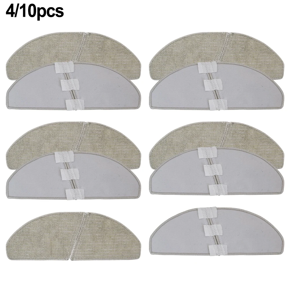 4/10pcs Mop Rag For Midea S8, S8 Plus For ThinkAir RV50 Pro Robot Vacuum Cleaner Replacement Mop Cloths Household Cleaning Tool