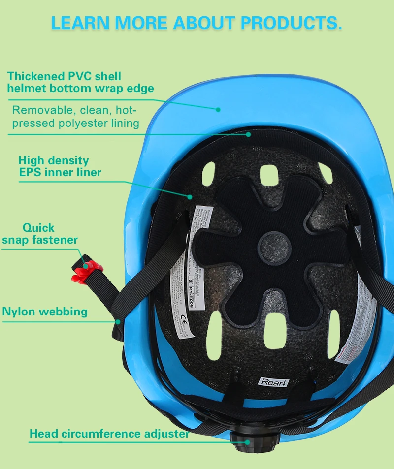 Fahrrad-/Skateboard-Helm für Kinder, verstellbarer Helm, Kleinkind-Kinder im Alter von 2–9 Jahren, Jungen und Mädchen, Multisport-Sicherheits-Radfahren, Skaten. – Detail 4