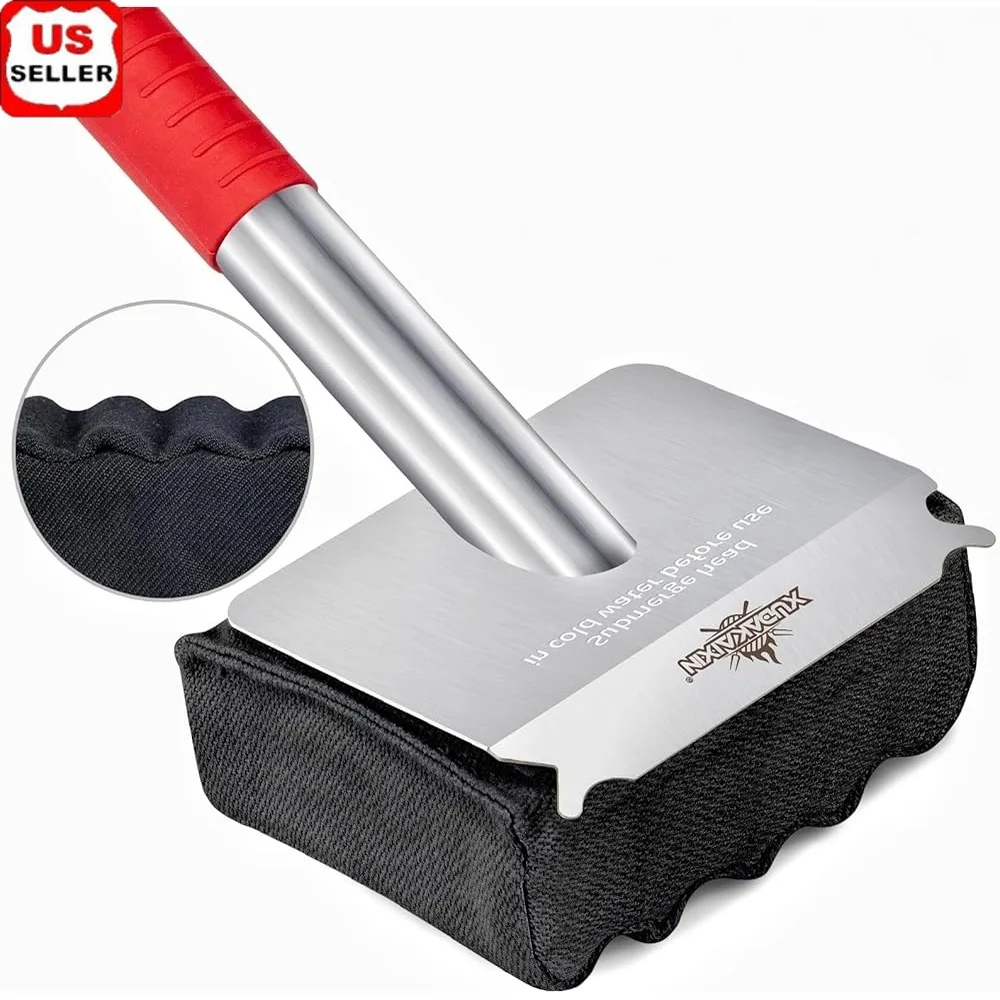 

Щетка для гриля без щетины, подушечка из арамидного волокна, безопасный чугун, фарфоровый газовый угольный гриль, сменный съемный пароочиститель