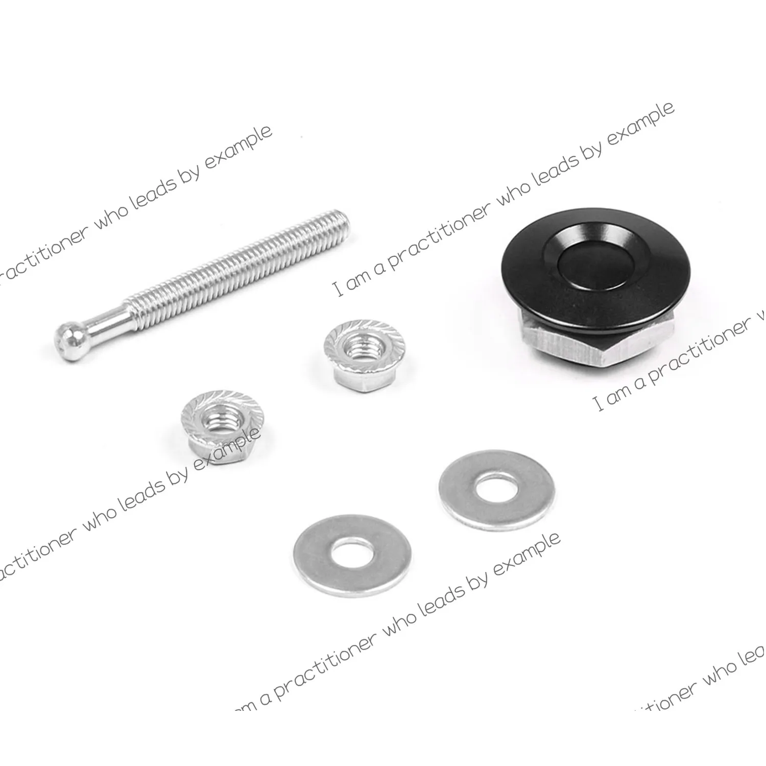 2pcs Universal Black Push Button Quick Release Hood Pins Bonnet Lock Clip Latch Bumper Car Accessories Interior Replacement Part