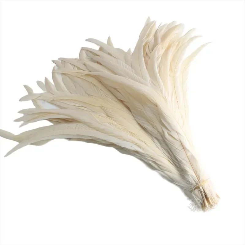 Wholesale 100Pcs/Lot All Sizes Colored Rooster Feathers for Crafts Fly Tying Materials Long Pheasant Carnival Wedding Decoration
