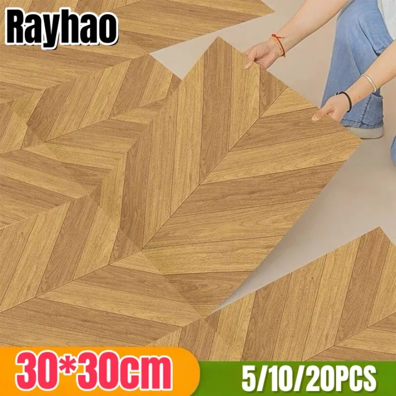 

Imitation Wood Grain Self-adhesive Flooring Stickers Fish Bone Pattern Wall Stickers Renovation Flooring Walls Home Decoration