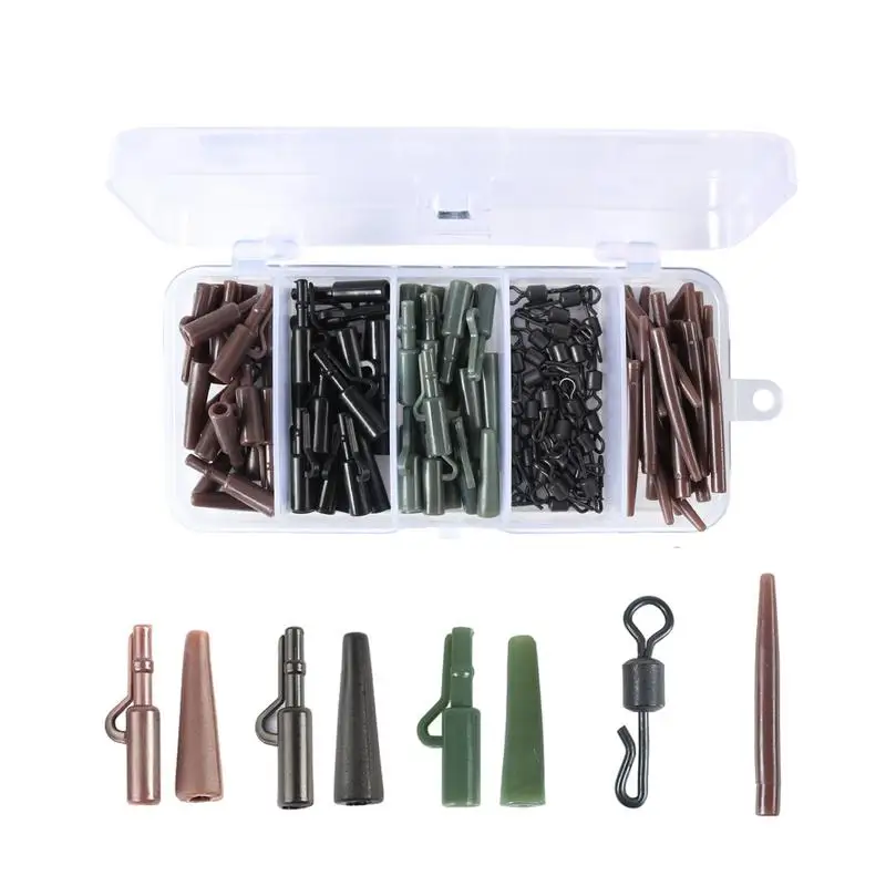 Fishing Lines Protection Kit Wire Loop Protector Tube For Fishing Lines Leader Wear-Resistant Lines Crimp Sleeves & Chafing